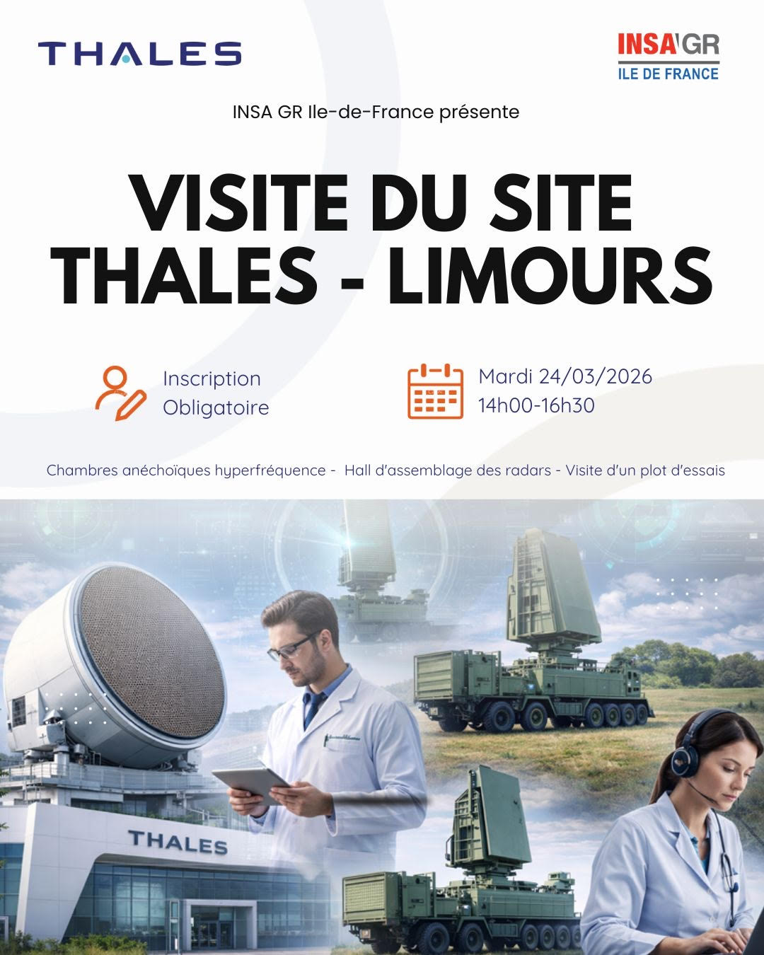 Visite du site Thales – Limours 24/03/2026 Alumni INSA Lyon